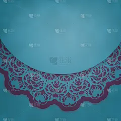 绿色明信片与希腊紫色图案准备印刷。