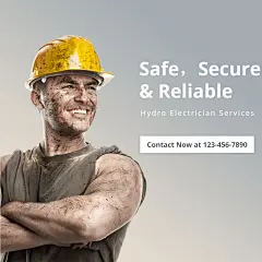Hydro Electrician Service Ecommerce Product Image