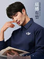 纯棉长袖polo衫男定制工作服印logo秋冬团体服翻领卫衣加绒厚工装-tmall.com天猫