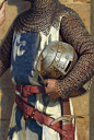 Edmund Blair Leighton,The Shadow,1909.Detail (medieval armour)