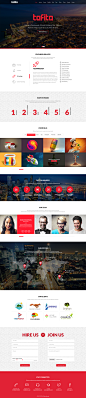 TOFITO - One Page Business Portfolio PSD Template