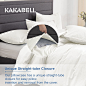 Amazon.com: KAKABELL Duvet Cover Set 100% Washed Cotton Off White 3 Piece Bedding Set King Size,Luxury Soft and Breathable 1200 Thread Count,with 8 Corner Ties 90x106 Inches(1 Duvet Cover+2 Pillowcases) : Home & Kitchen