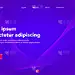 Asbtract background website Landing Page.网站或应用程序的模