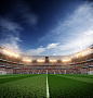 巨大的,活动,巨大的,事件,运动_514134553_soccer stadium blu sky and lights_创意图片_Getty Images China