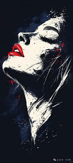 烈焰红唇壁纸，雨天路滑有感觉 - 小红书