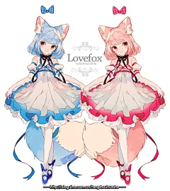 韩国——画师welchino的动漫同人插画作品