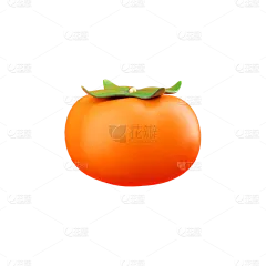 3d感春节柿子元素贴纸