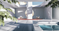 3D cinema 4d design illustrations Interior rendering visual