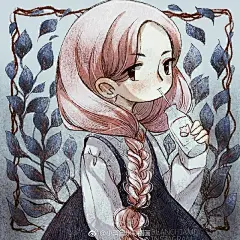 卡通人物插画~可爱小精灵~ 
ins：blanchiame ​via @小清新手绘