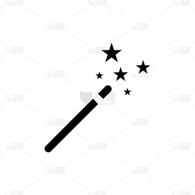 魔棒图标平面矢量模板设计流行