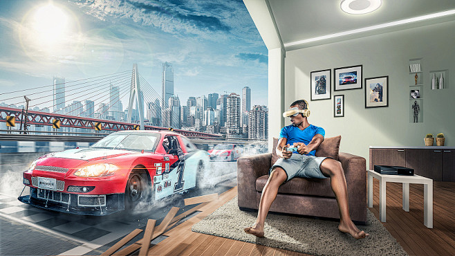 VR glasses creative ...