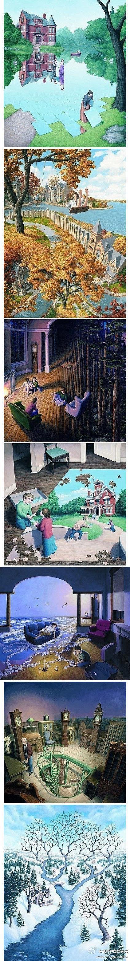 错视绘画大师—Rob Gonsalves...