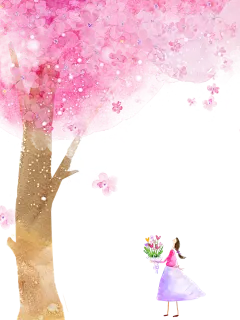 png-樱花树