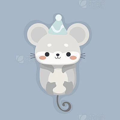 Cute mouse cartoon.素材-花瓣网