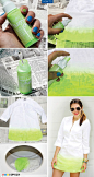 I Spy DIY: [My DIY] Ombre Neon Dress