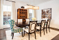 Transitional Dining Room by Laura U, Inc.