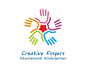 创意手指国际幼儿园logo