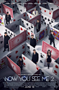 《惊天魔盗团2》首发正式海报，全员集结扑克迷宫，周董亮相！哎呦，不错哦！6月10日北美上映，内地档期待定。