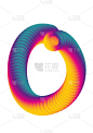 3d渐变字母字母表