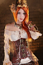 Steampunk fashion photography of a beautiful firey ... | Sexy -Steamp…