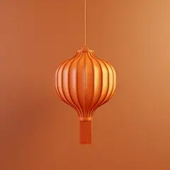 3d红色灯笼心灯笼素材图片