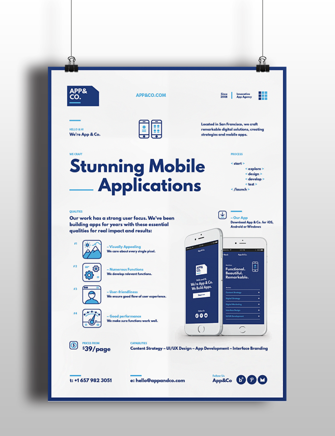 Mobile App Poster Te...