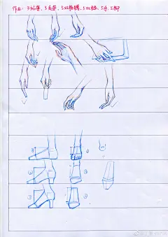 服装设计手绘手稿的照片 - 微相册