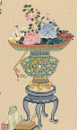 古画欣赏 清 恽冰 清供图 百卉衔英 立轴_3_志清_来自小红书网页版