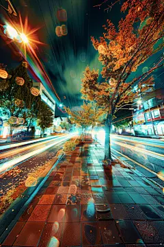 城镇街景灯光亮化工程