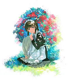 可爱的吃货女仆！日本画师前屋 進的插画作品-46P-二次元-微元素 - Element3ds.com!