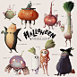 Hi! I brought out new sticker pack yesterday and wanted to give you a closer look at some of the characters I made! These are my little spooky veggies for the Halloween at the Vegetable Patch pack - click the link in my bio to go to my store or search for