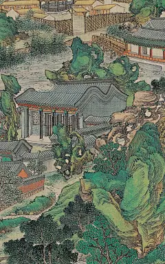 红楼梦大观园全景俯瞰图 - 小红书