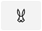 兔子元素logo设计