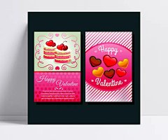 情人节糕点吊牌|矢量图库,名片设计,桃心,矢量蛋糕,情人节,矢量糕点,粉色桃心,甜品
