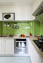 厨房，喜欢这款绿！