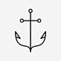 锚船锚图标_88ICON https://88icon.com 锚 船锚