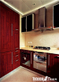 中式厨房实木橱柜效果图片—土拨鼠装饰设计门户