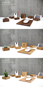 【桌面系统设计】－ 办公桌面木器小物件