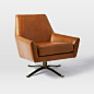 Lucas Leather Swivel Base Chair&#;160