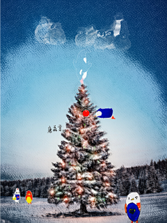 TlEiX采集到Photofox & 花瓣圣诞树创意图片创作大赛