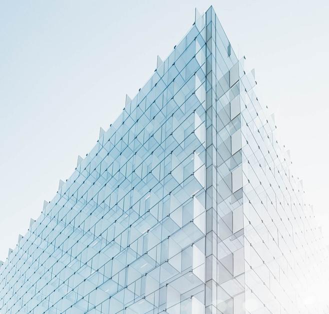 glass building under...