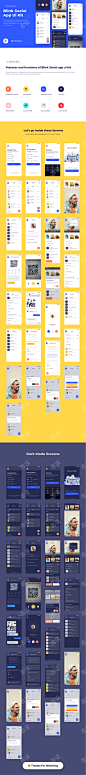 眨眼社交应用程序 UI 套件_源文件下载_其他格式格式_801X7214像素-界面设计,设计分享,UI设计-作品编号:2022100723143304-志设-zs9.com