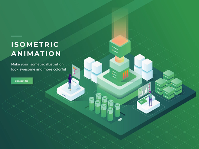 Isometric Header Ani...