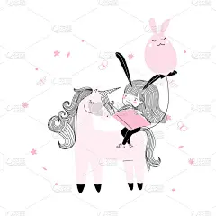 t恤,艺术,性格,时尚,可爱的,卡通,矢量,儿童,海报,复活节