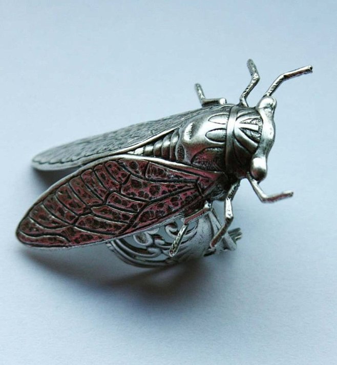 Cicada Silver ring b...