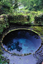 Blue Spring Water located in Numazu, Shizuoka Prefecture near Mt. Fuji, Japan.