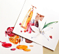 Watercolor Beauty illustrations : watercolor illustrations