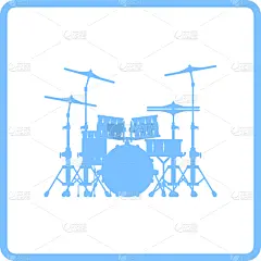 爵士鼓,图标,分离着色,可爱的,音乐,爵士乐,乐队,图像,传统节日,漏字板