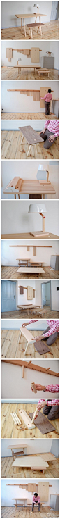 设计风潮：StudioGorm设计的木钉家具设计