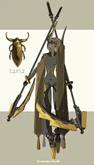 插画3——机械插画（机械美少女）